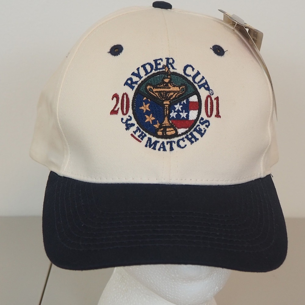 VTG NWT 2001 Ryder Cup Ahead Hat Rare 34th Matches The Belfry 9/11 Postponed Cap